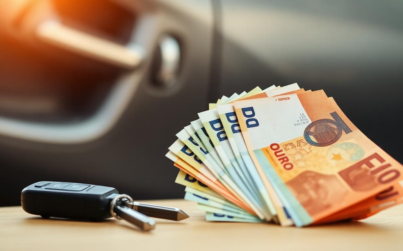 Geldscheine und Autoschlüssel – fiktive Schadensabrechnung